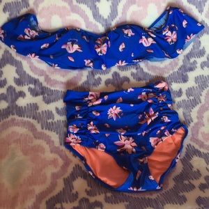 GB off shoulder high waist bikini